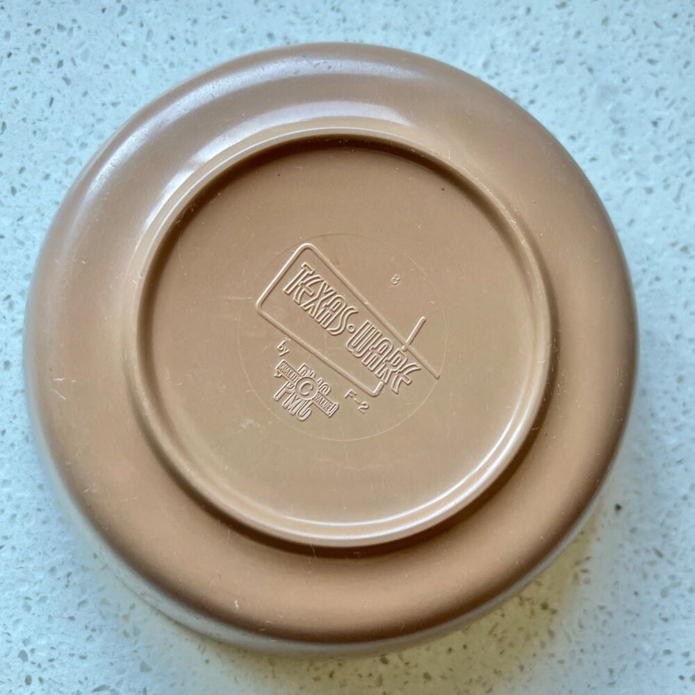 TexasWare Cereal Bowl 5.25" Dia Yellow & Brown Mrlamine MCM Berry Retro READ - Picture 5 of 8